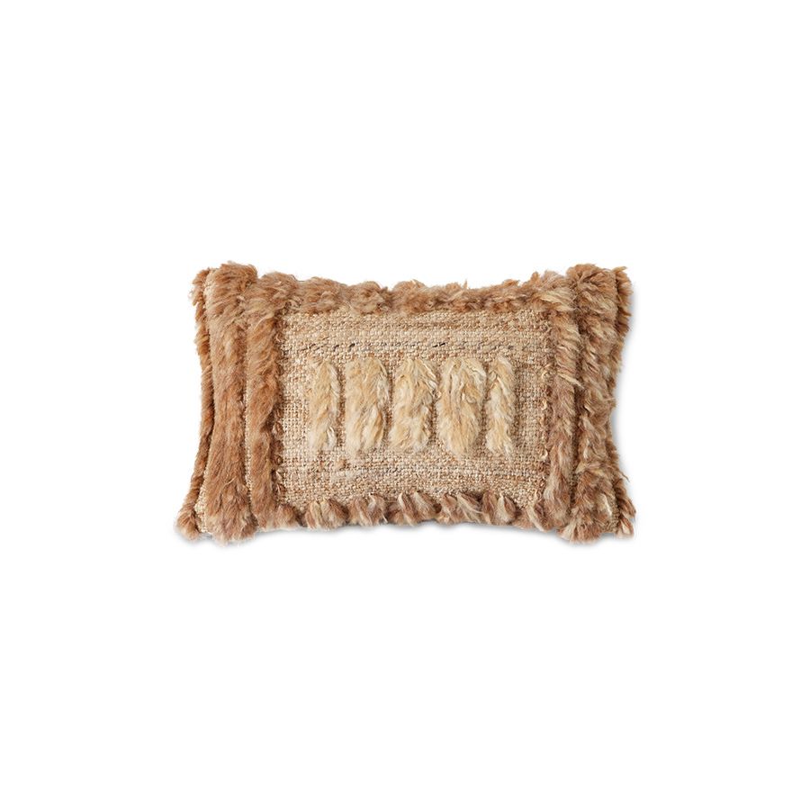 HK Living Natural furry cushion