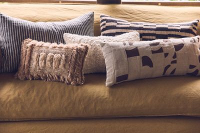 HK Living Natural furry cushion
