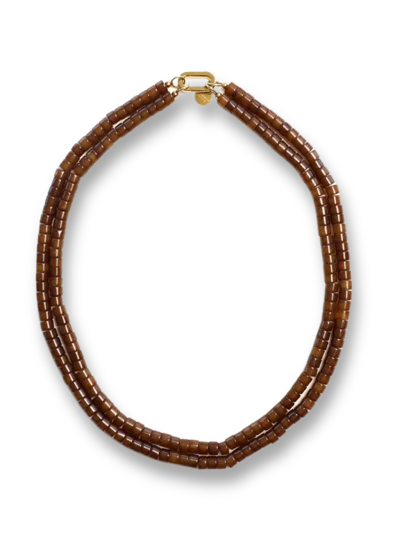 Bonnie studios | Moos double brown necklace