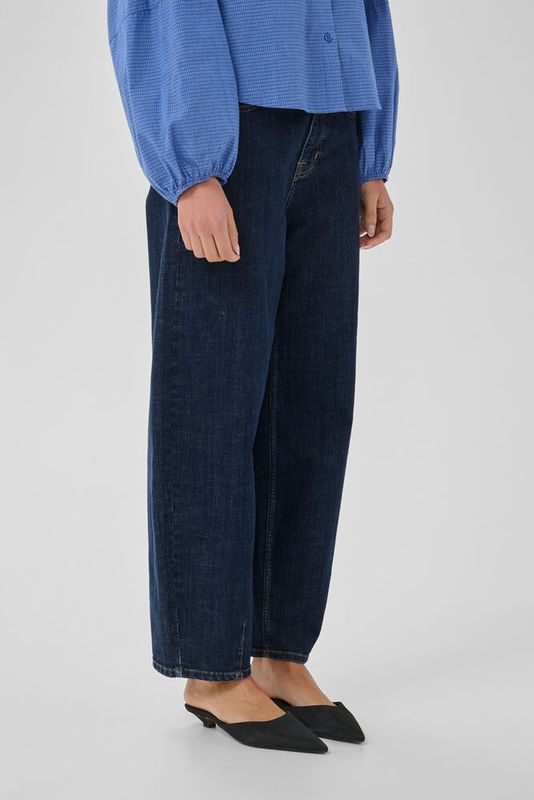 MEW Lucy barrel Dark Blue Un-Wash - Blue