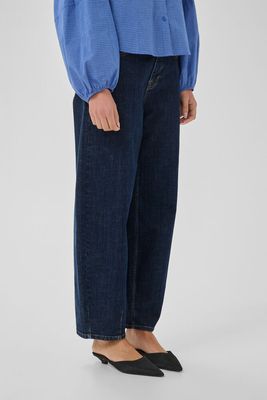 MEW Lucy barrel Dark Blue Un-Wash - Blue