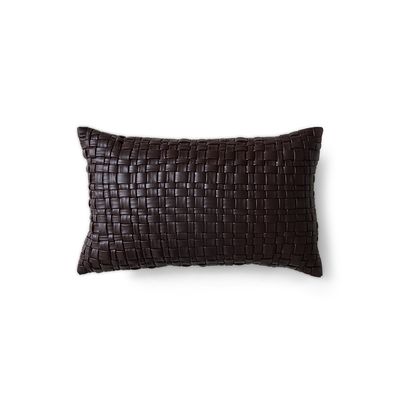 HK Living Woven cushion chocolate brown