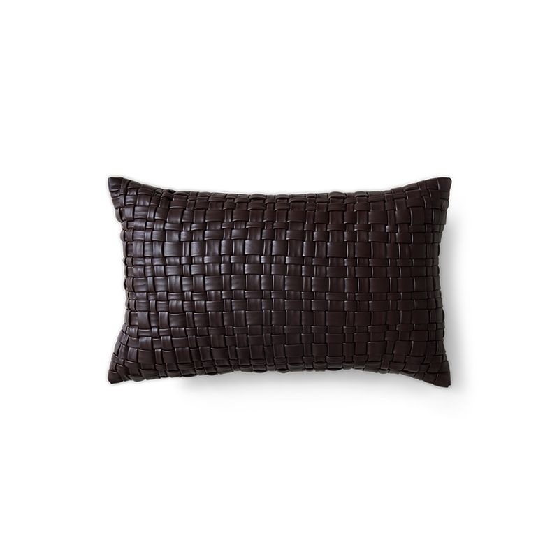 HK Living Woven cushion chocolate brown