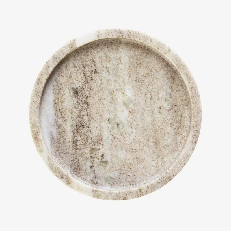 Madam Stoltz Round marble tray