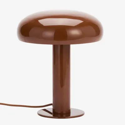 Madam Stoltz Enamel table lamp rust