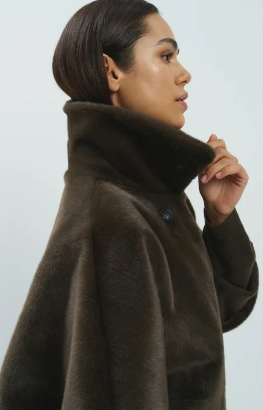 Yaya | Oversized omkeerbare ja van imitatiebont