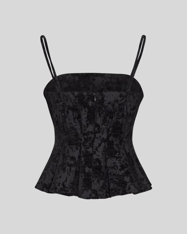 MSCHClaudia Strap Top black