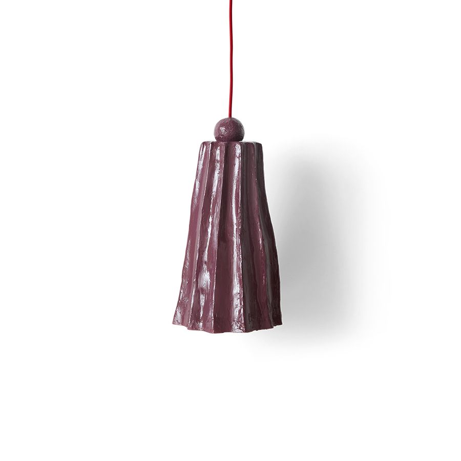 HK Living Flow pendant lamp burgundy