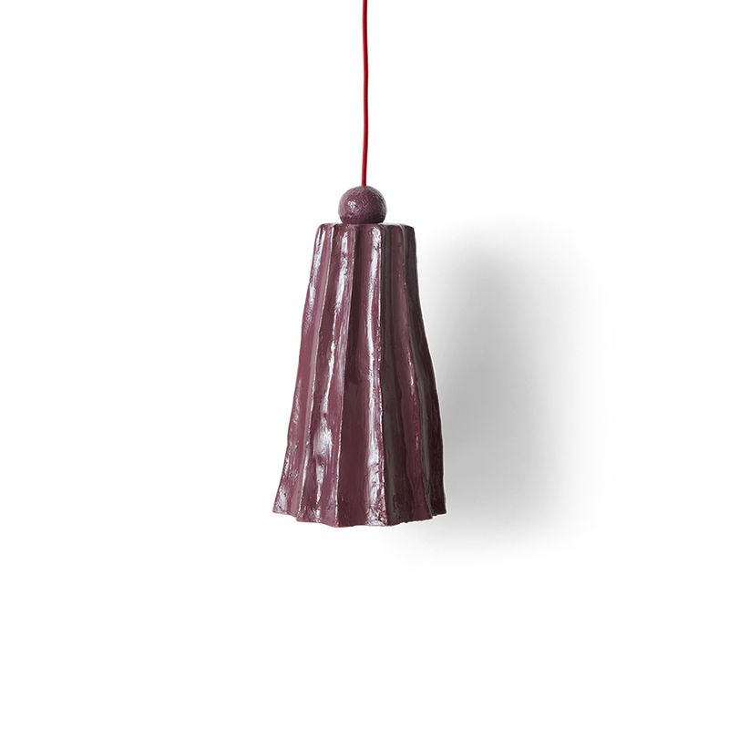 HK Living Flow pendant lamp burgundy