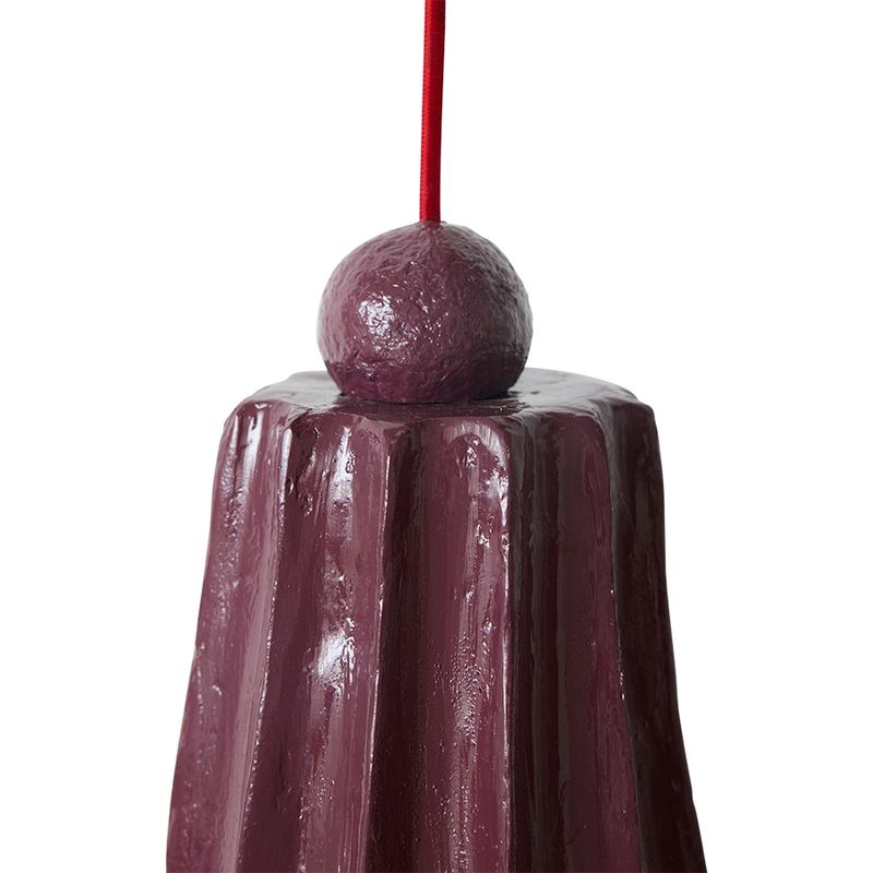 HK Living Flow pendant lamp burgundy