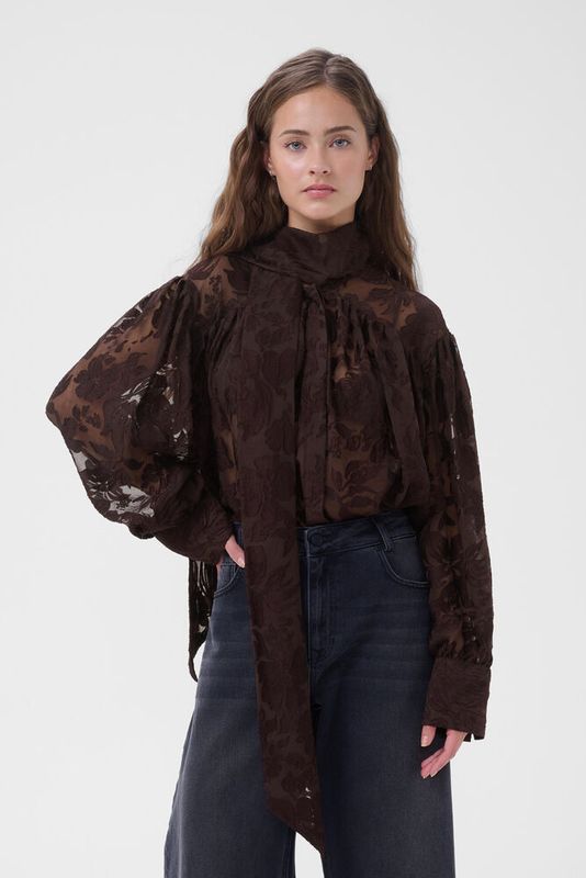 MEW MWEnya Blouse chocolate plum