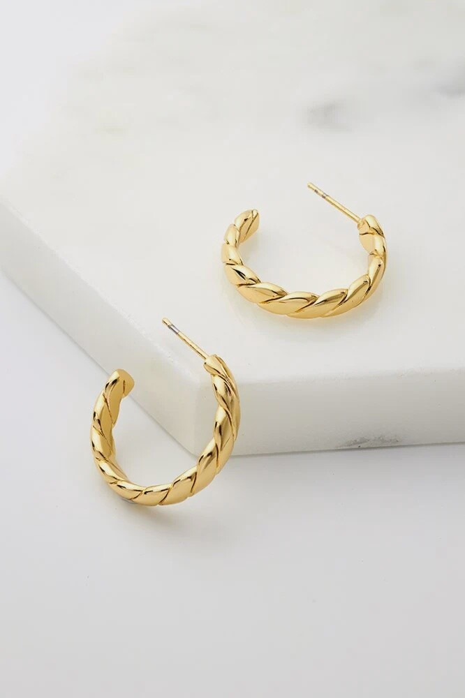 Chelsea Hoop, Metal: Gold