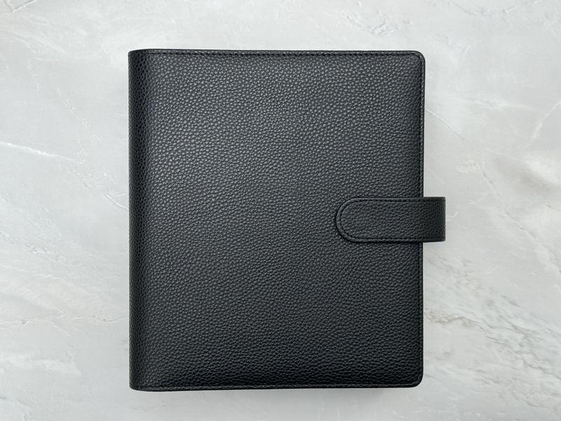 A5 Premium Ringbuch-Planer Schwarz