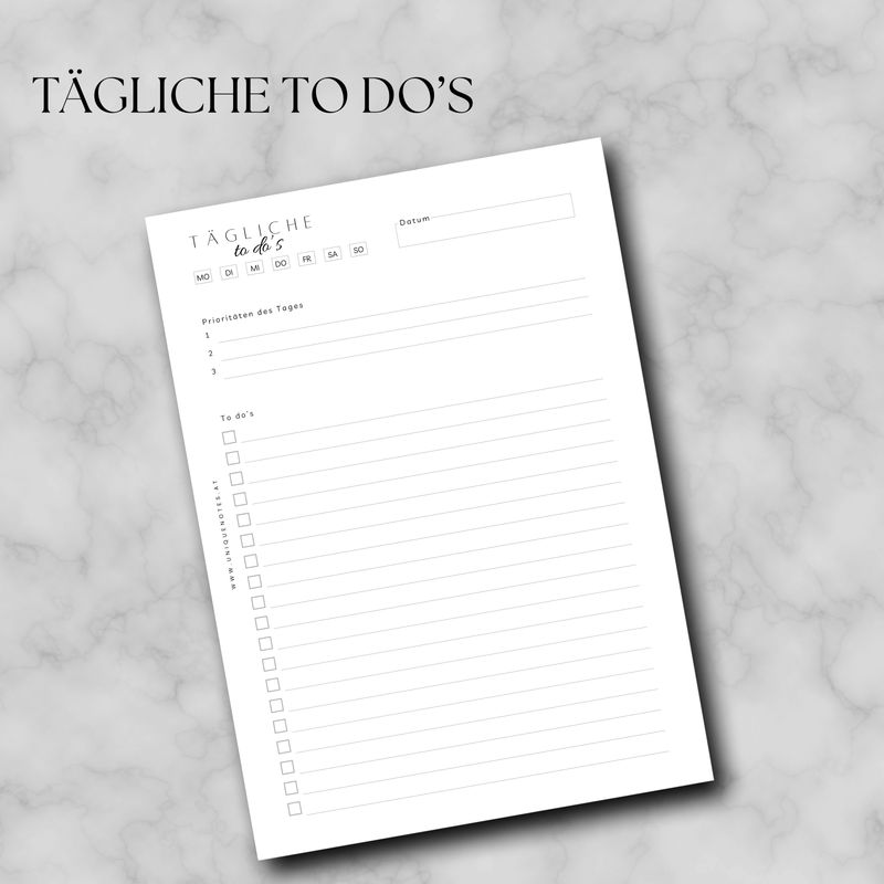 To do Kalendereinlagen A5