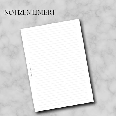 Notizen liniert Kalendereinlagen A5