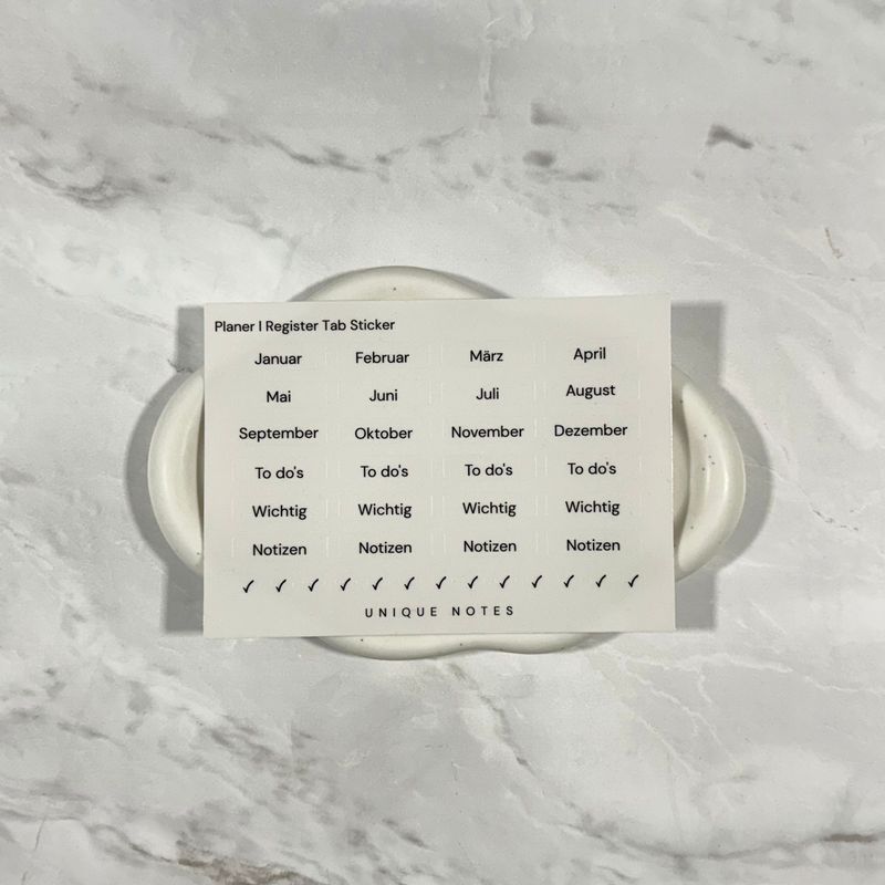 Register/Planer Sticker