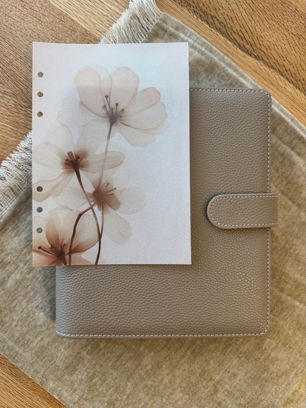 Deckblatt Delicate Floral l Kalendereinlage A5