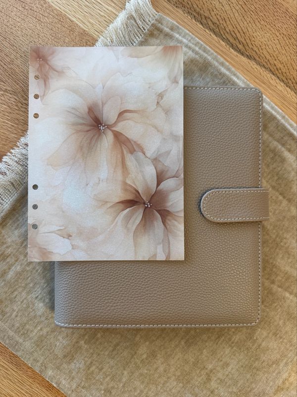 Deckblatt Dreamy Flowers l Kalendereinlage A5