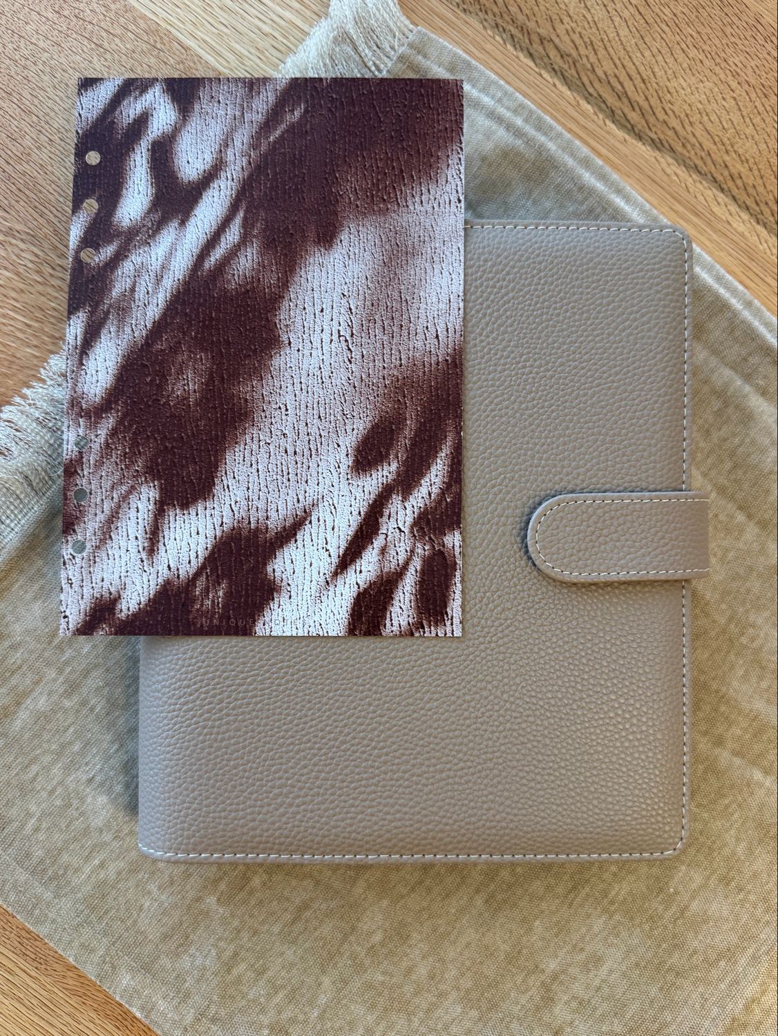 Deckblatt Shadow of Leaves | Kalendereinlage A5