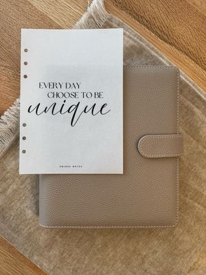 Deckblatt &quot;Unique&quot; l Kalendereinlage