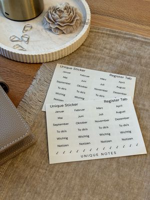 Register | Planer Sticker Transparent