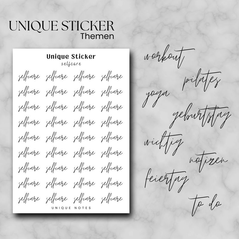 Stickerbogen &quot;Themen&quot;