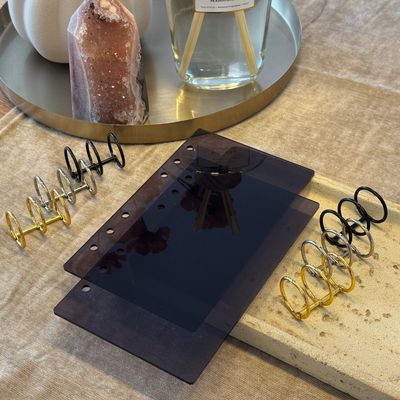 A6 Classy Edition Ringbuch l Grau Rauchig