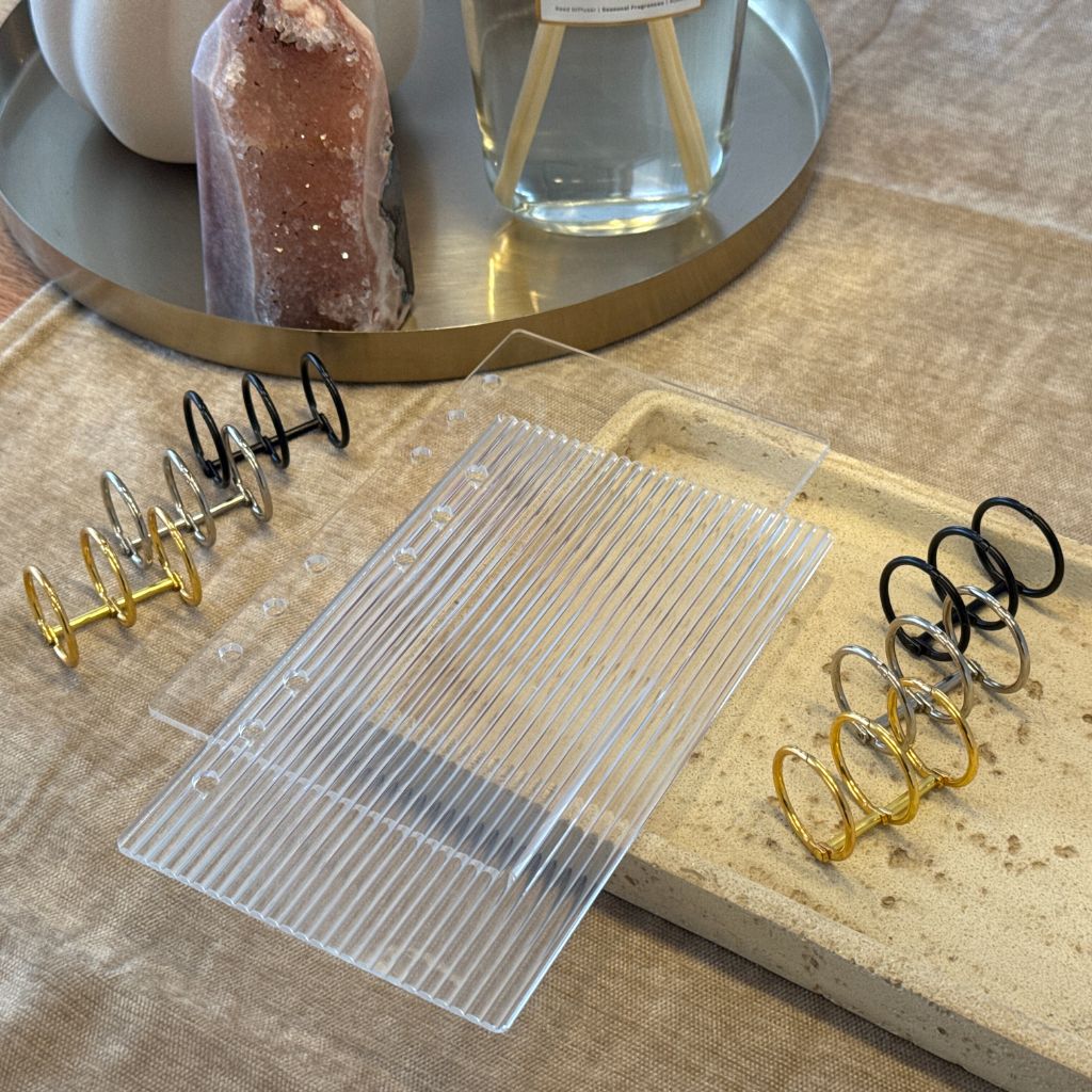 A6 Classy Edition Ringbuch l Gewellt Transparent