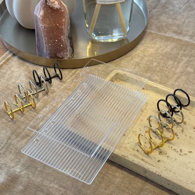 A6 Classy Edition Ringbuch l Gewellt Transparent