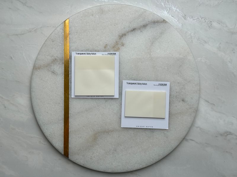 Transparente Haftnotizen Quadratisch "Crystal Clear"