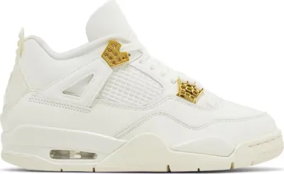 Jordan 4 Retro Metallic Gold (Women's)