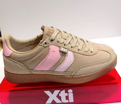Sneaker Sra XTI antelina beige 14505205