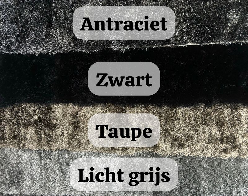 Vloerkleed Twist hoogpolig in verschillende kleuren &amp; maten