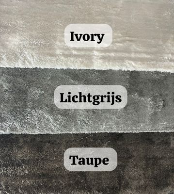 Vloerkleed Glamour in ivory, lichtgrijs, taupe 160x230 / 200x290