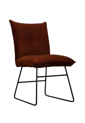 Stoel Ivo, in stijlvolle kleuren Gold, Koper, Antraciet