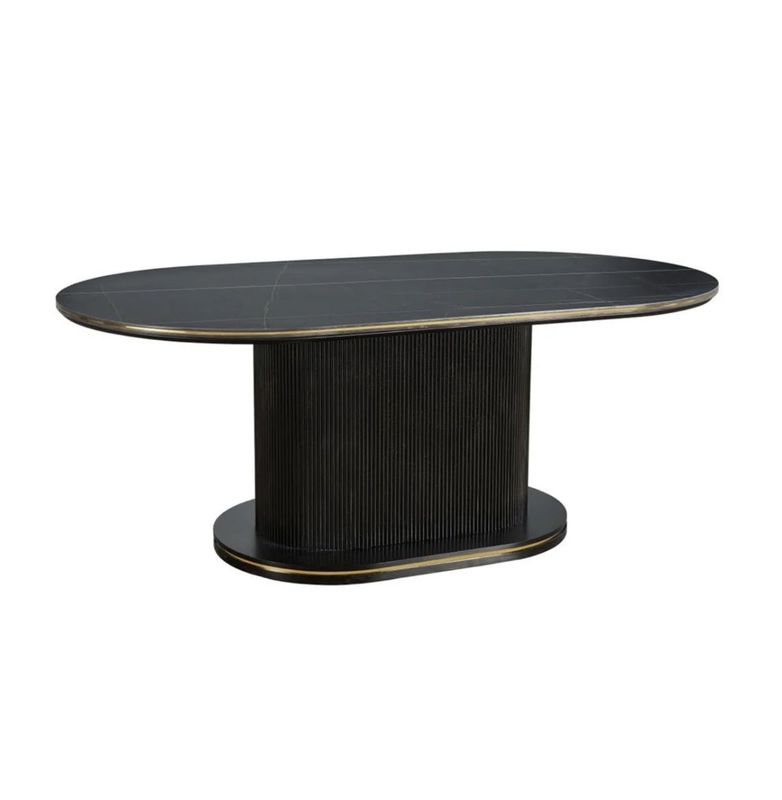 Aqua Black Ceramic eettafel!