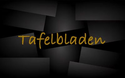 Tafel bladen
