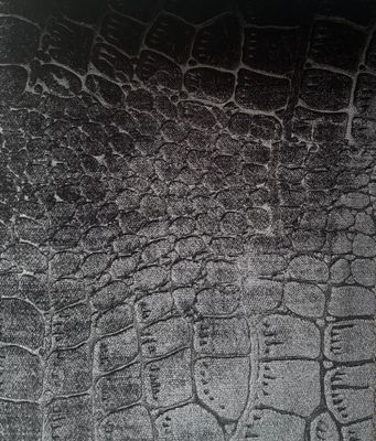 Velvet glim stofstaal - Croco 800 Zwart