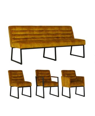 Kick Serie - Eetkamer stoelen + Bank