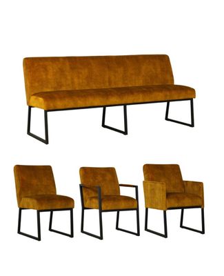 Kimi Serie - Eetkamer stoelen + Bank