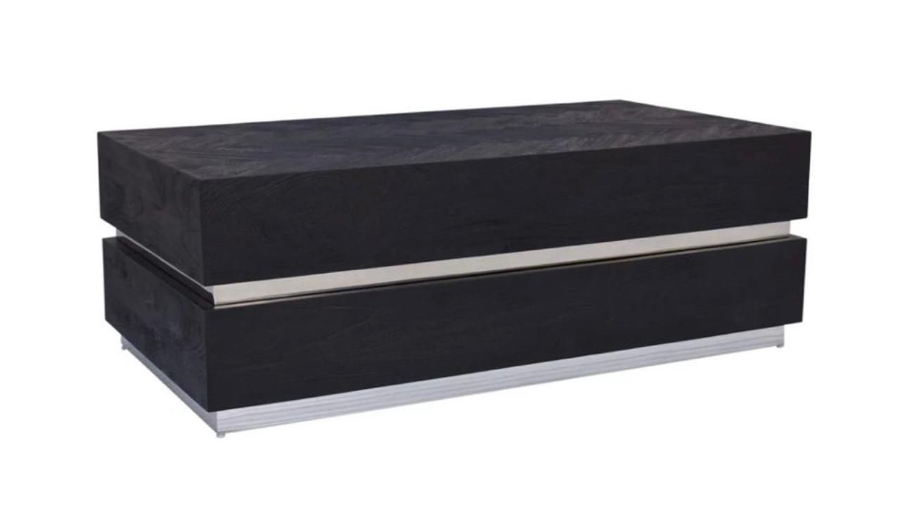 Salontafel Bonero Bonito - 130x70x45 cm - Silver of Gold Line - Visgraat Zwart