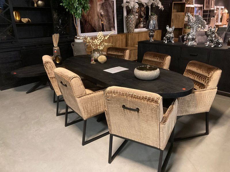 Ontdek de Kick Croco -Luxe eetkamerstoelen