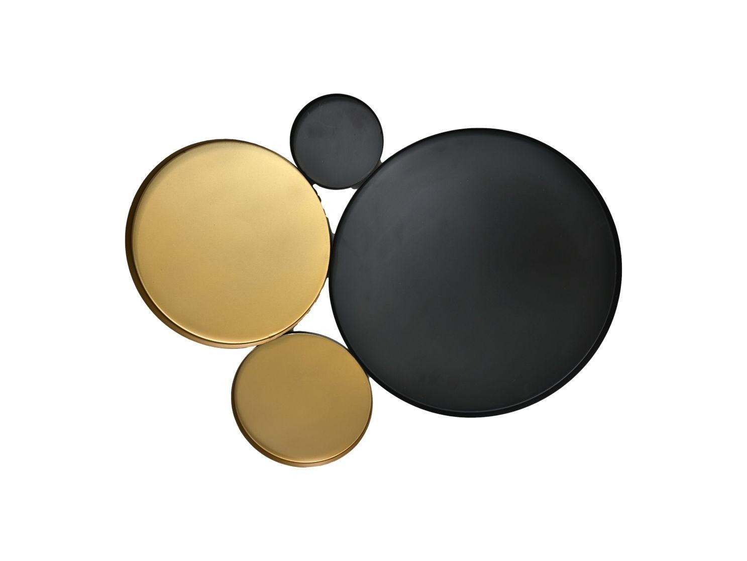 HSM Collection-Wanddecoratie -61x47x2-Zwart/Goud-Metaal