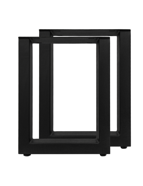 HSM Collection-Eetbankpoten Model U S/2-32x10x42 (80x40mm)-Zwart-Metaal