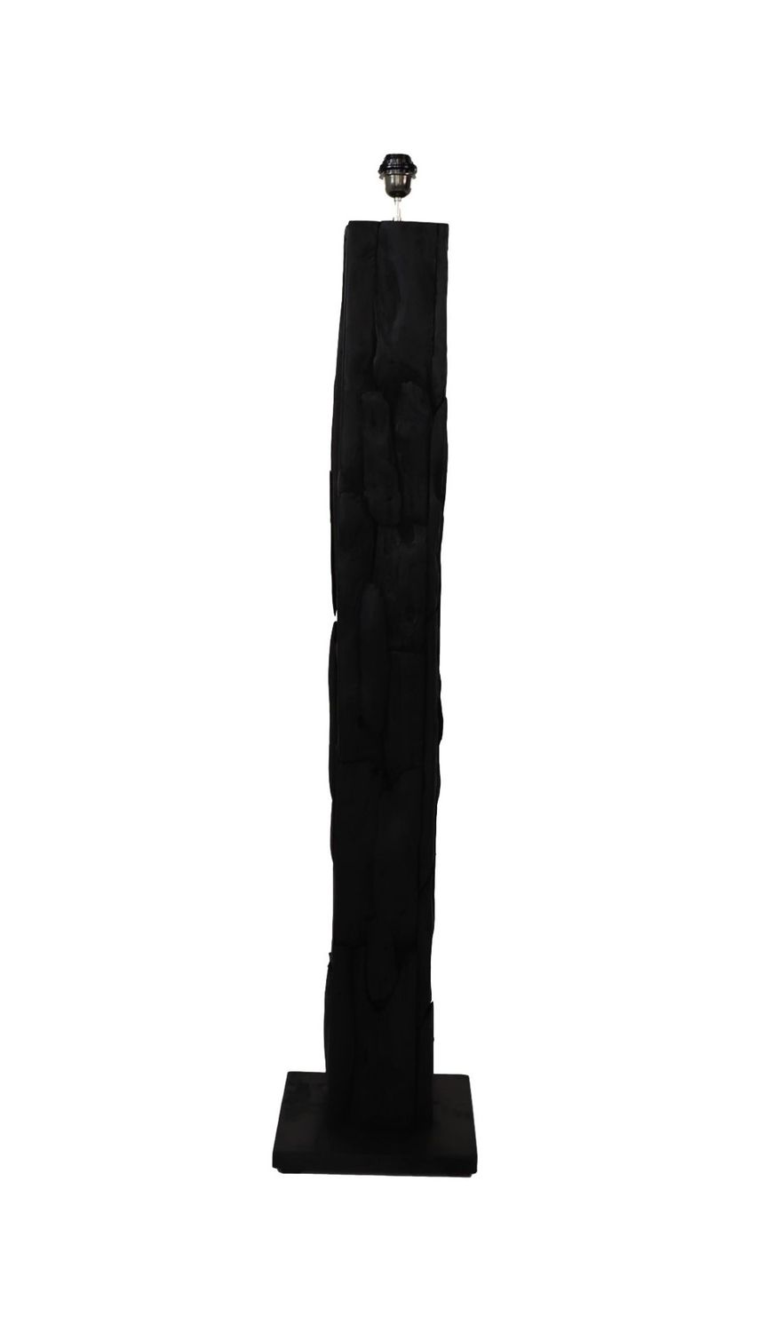 HSM Collection-Vloerlamp Vierkant-30x30x145-Zwart-Teak