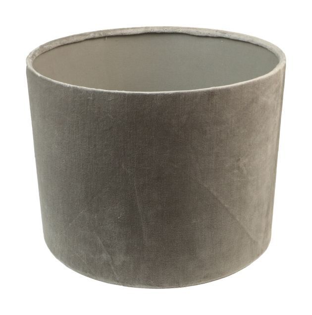 HSM Collection-Ronde Lampenkap-32x32x24-Licht Grijs-Stof
