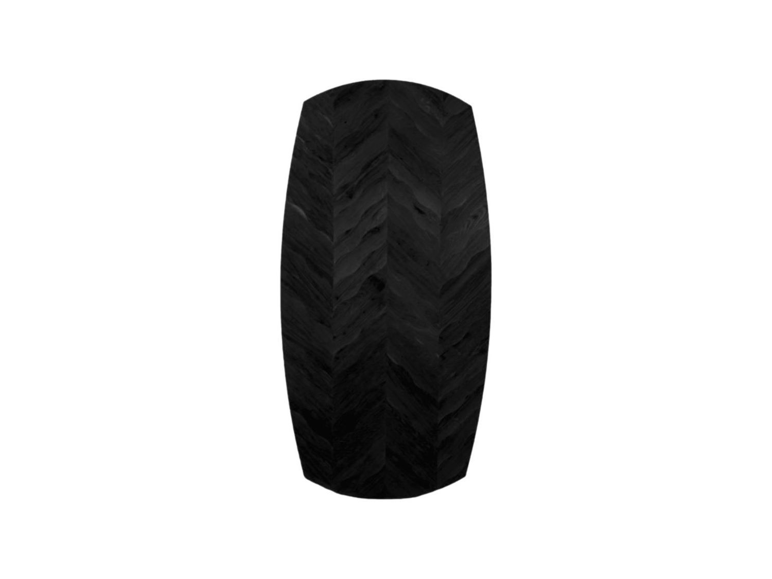 HSM Collection-Danish Tafelblad Fishbone-180x100x4-Zwart-Eiken