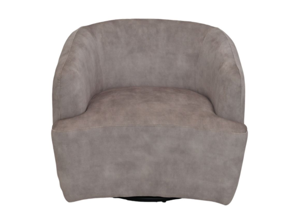 HSM Collection-Draaifauteuil Adore 01-80x77x71-Wit/Zwart-Stof/Metaal
