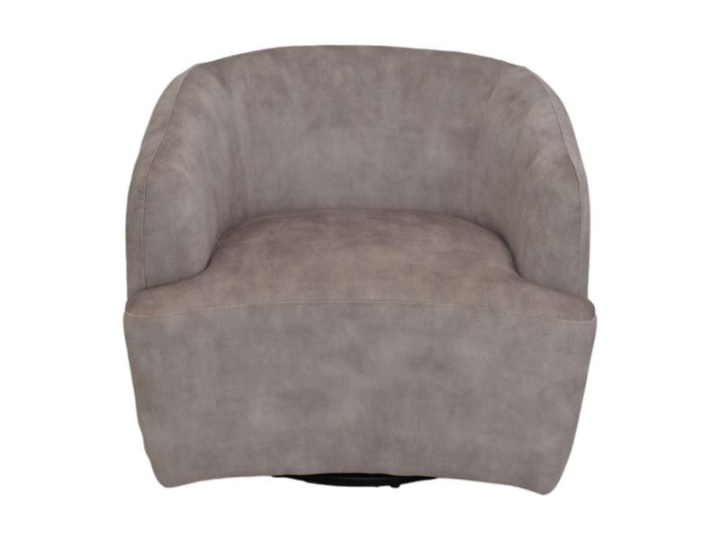 HSM Collection-Draaifauteuil Adore 01-80x77x71-Wit/Zwart-Stof/Metaal