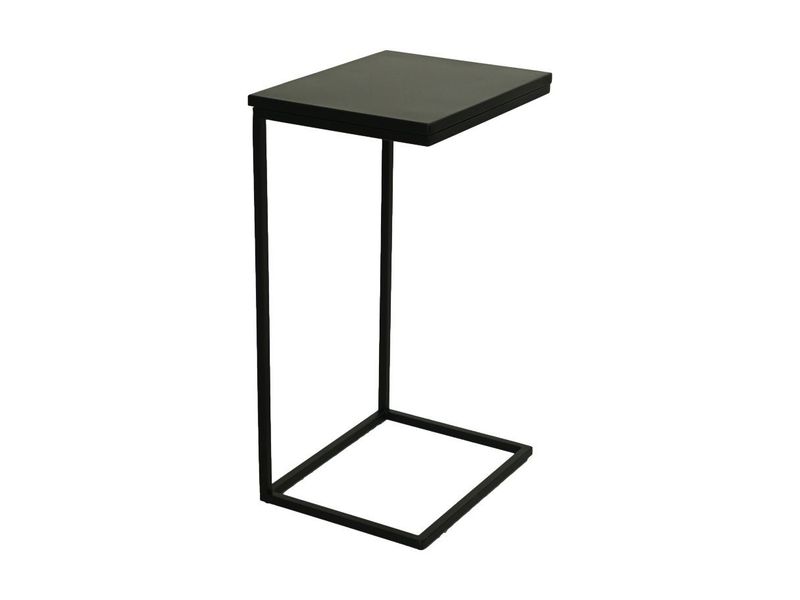 HSM Collection-Bijzettafel Read-38x30x65-Zwart-Metaal